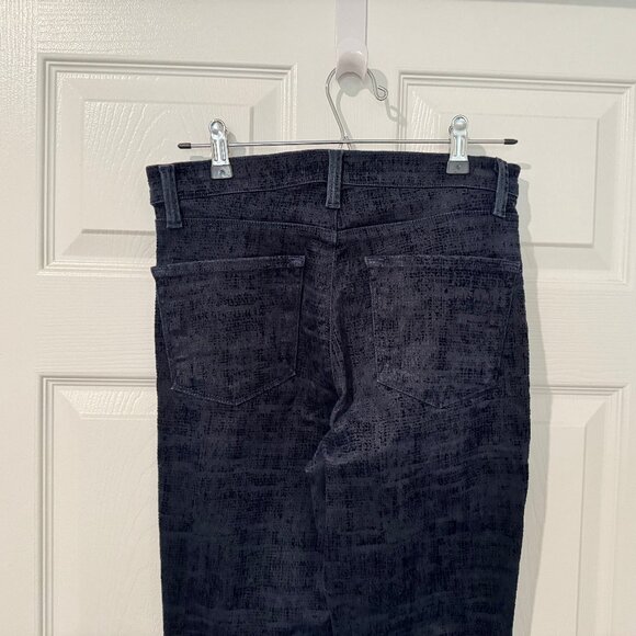 J Brand Textured Maria Darkest Navy Dark Wash Skinny Pants Size 28 (28x30) VGUC - Picture 8 of 13